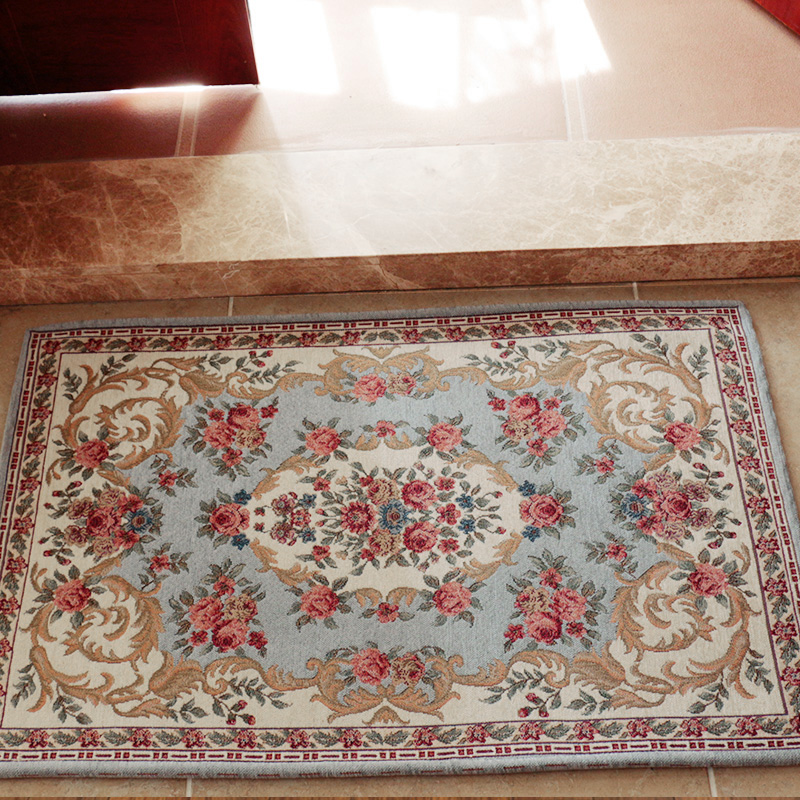 双纱欧式田园地毯地垫客厅沙发茶几地毯美式乡村日韩风格门垫地毯