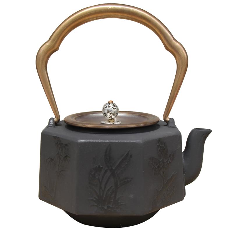 铁壶 铸铁壶无涂层铁茶壶日本铁壶 老铁壶 八角七韵壶茶具