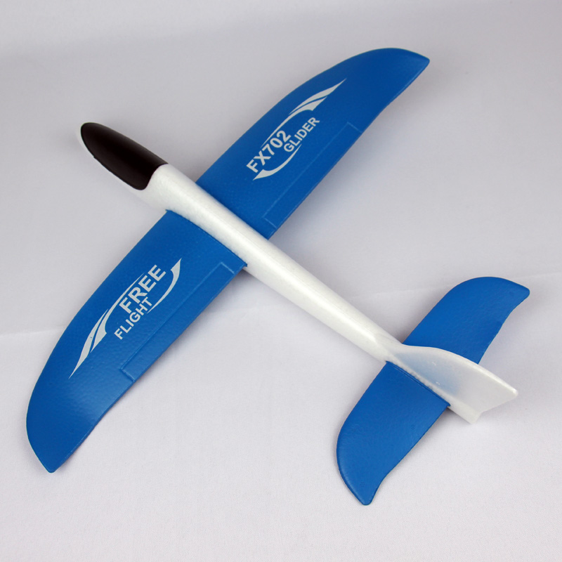 飞熊FX-702手抛飞机 手抛滑翔机 彩色机身耐摔泡沫 儿童航模玩具