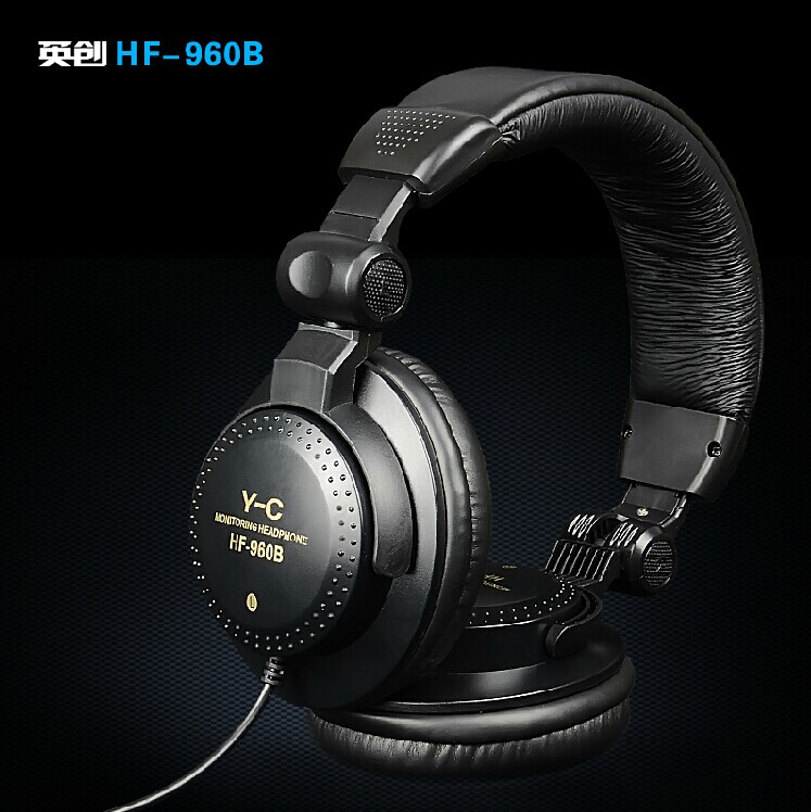英创HF-960B专业DJ音乐监听耳机头戴式耳机电脑K歌头戴监听耳机