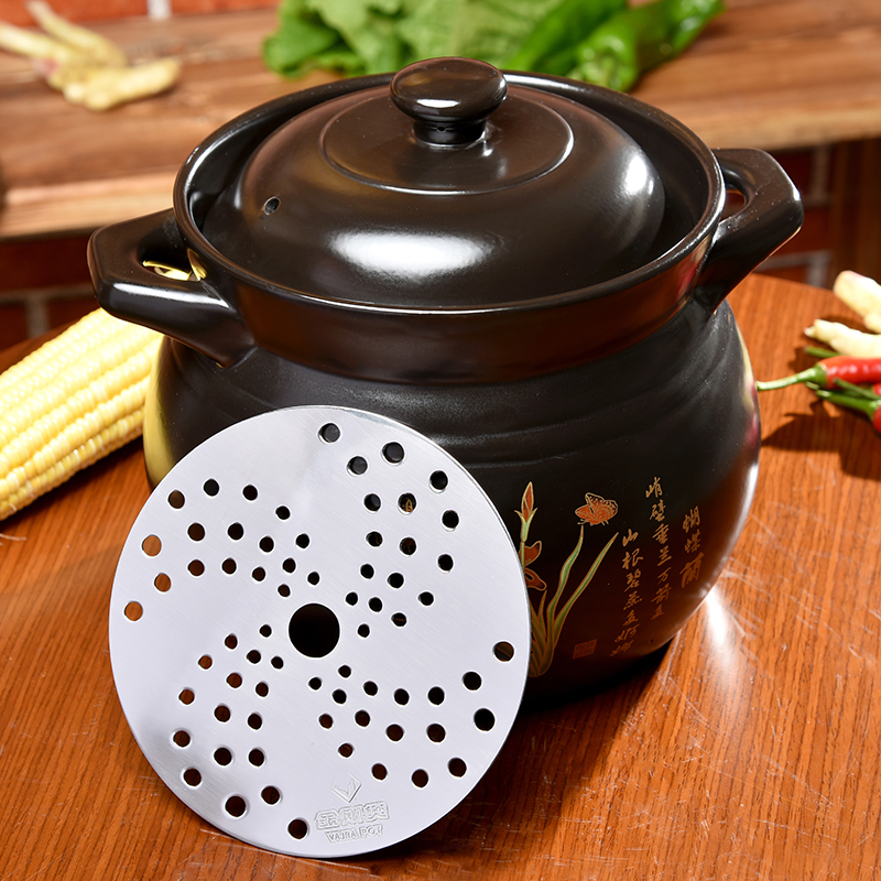 金刚煲砂锅陶瓷炖锅煲汤 明火电磁炉耐高温养生汤煲火锅煲陶瓷煲