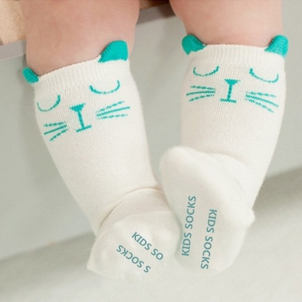 婴幼儿纯棉卡通立体松口中筒袜子全棉小童米奇小中筒袜子批发代发