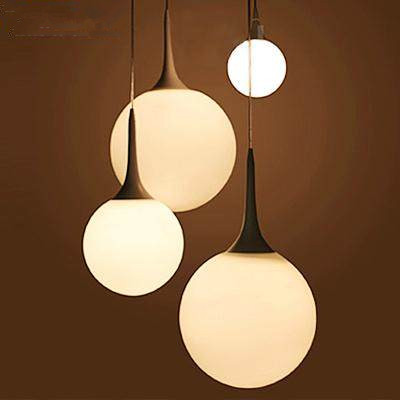 现代简约创意个性客厅卧室灯饰玻璃圆球形灯具单头三头餐厅灯吊灯
