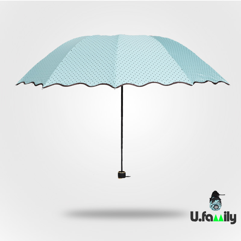 太阳伞 女 防晒晴雨伞折叠伞防紫外线遮阳伞三折户外伞两用 雨伞