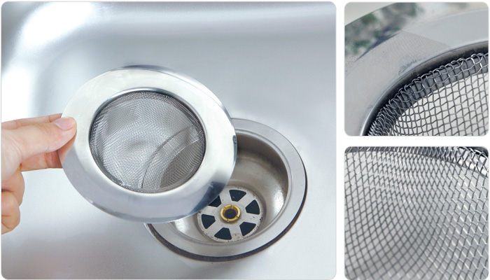 日式不锈钢地漏 水槽浴洗手盆隔渣器 头发阻隔网 排水口过滤网
