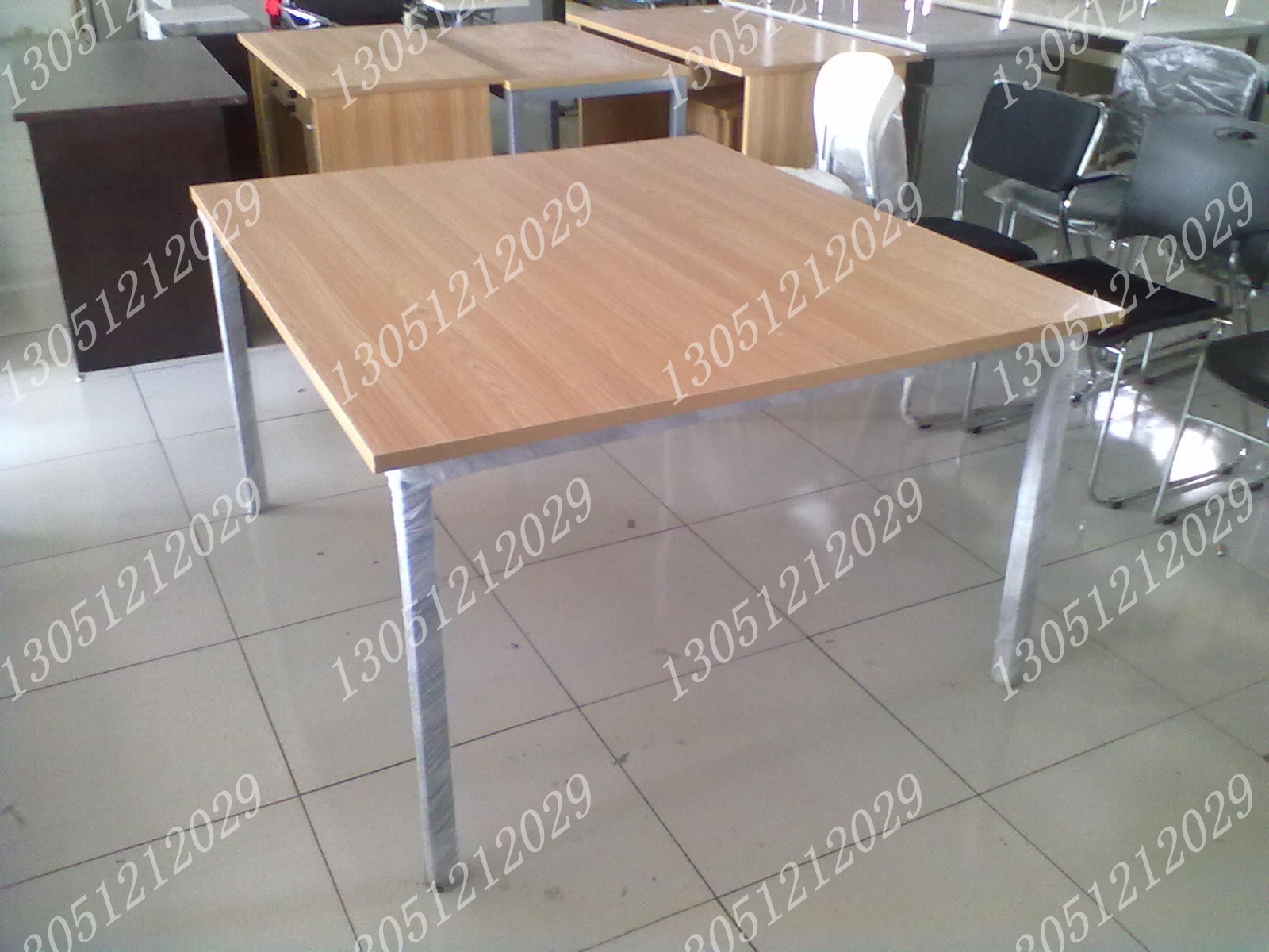 会议桌定做 长条桌 工作台洽谈桌 会议室专用桌1.2米X1.4米长方桌