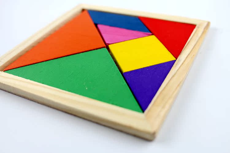 七巧板智力拼图纯木质儿童益智早教玩具