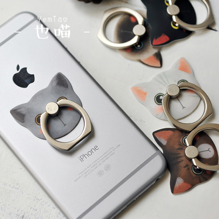 手机指环支架韩国可爱创意懒人指环扣手机背贴指环扣防摔苹果通用