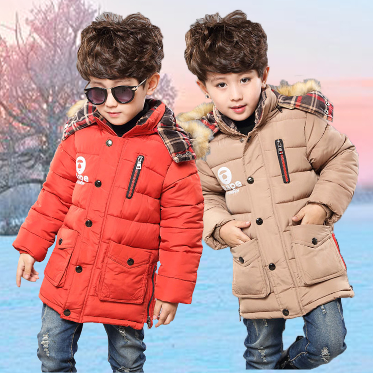 童装2015冬季新款儿童棉衣男童连帽加厚棉服外套中大童羽绒服上衣