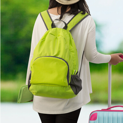 旅行出差双肩包 学生书包背包 可折叠便携休闲运动包