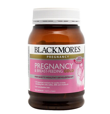 澳洲Blackmores澳佳宝孕妇/哺乳期黄金素营养素含叶酸DHA180粒