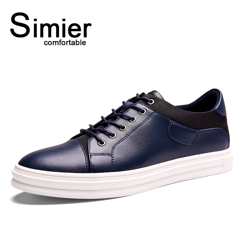 Simier斯米尔秋季新款日常休闲男鞋 英伦风系带板鞋男休闲鞋8232