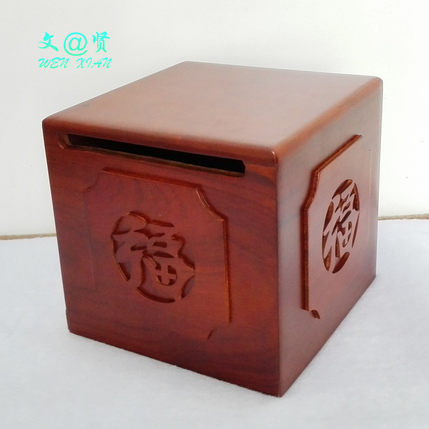 越南复古红木质餐纸卷纸抽纸盒花梨木原木镂空镶贝花方形收纳盒筒