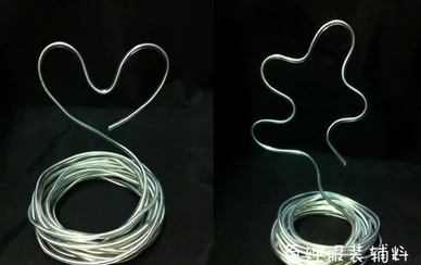 服装造型银色透明包芯铝丝软鱼骨 PVC定型包胶铝塑线2mm