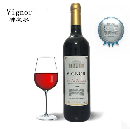法国原瓶进口 神之水珍藏红葡萄酒2012年份梅洛赤霞珠混酿750ml