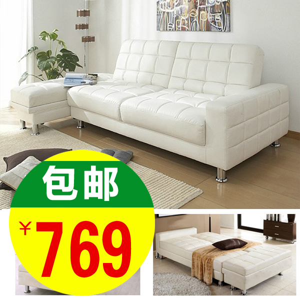 布艺沙发床日式小户型客厅多功能沙发床可折叠储物单人沙发床1.8
