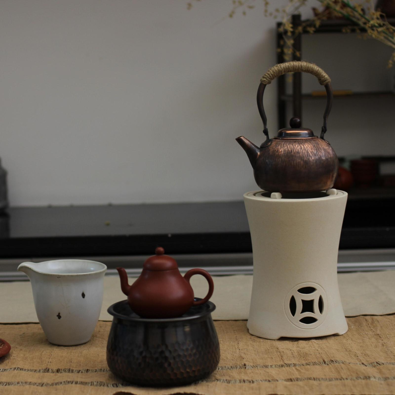 那器丨日本白泥炉 炭炉 煮茶炉 橄榄炭 凉炉架 烧裂免费补发