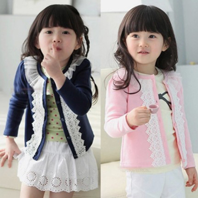 2016韩国童装女童开衫外套女宝宝短款上衣韩版公主儿童开衫