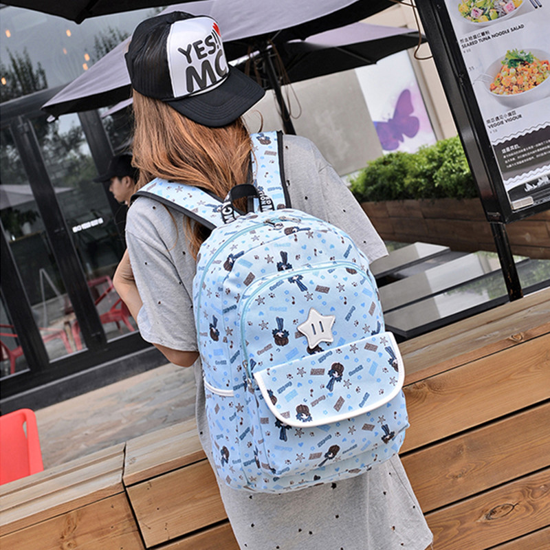 2015新款潮包韩版双肩包男女学生书包学院风休闲背包特价包包