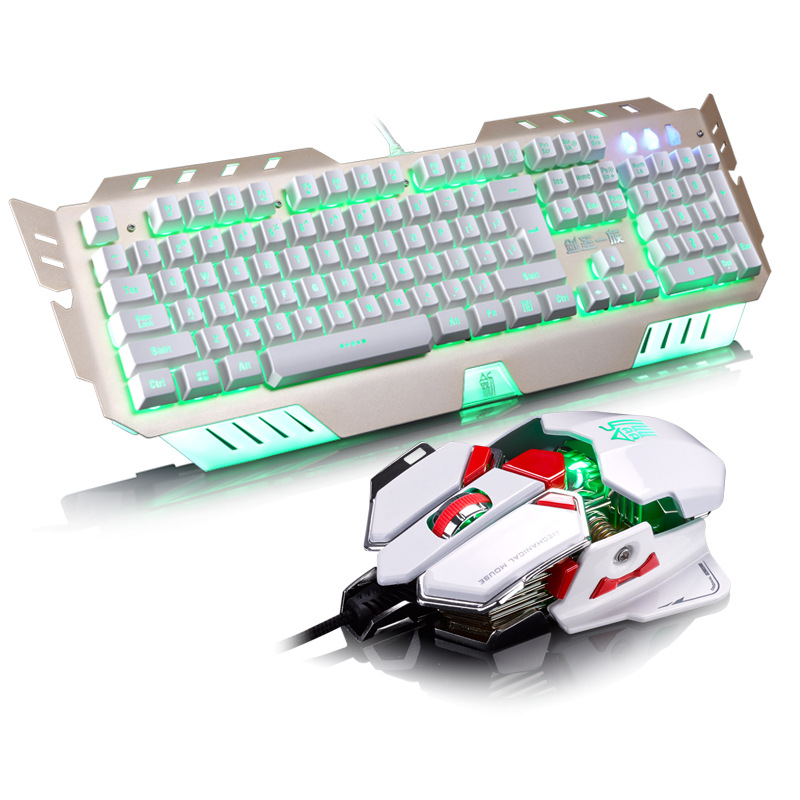 剑圣一族太极L10背光键鼠电脑USB有线游戏键盘鼠标机械套装 LOL
