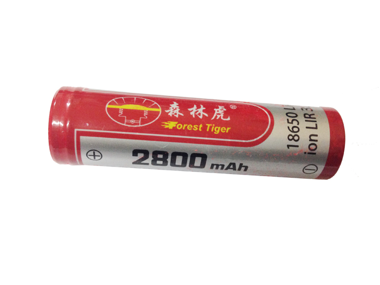 森林虎原配强光手电筒电池专用18650锂电池2800MA毫安
