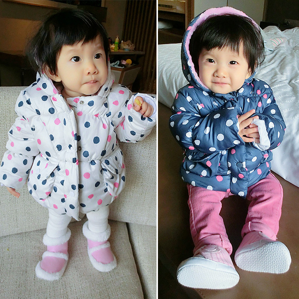 超级妈妈 2014秋冬女宝宝加厚棉服 0-1-2岁婴儿长袖韩版外套