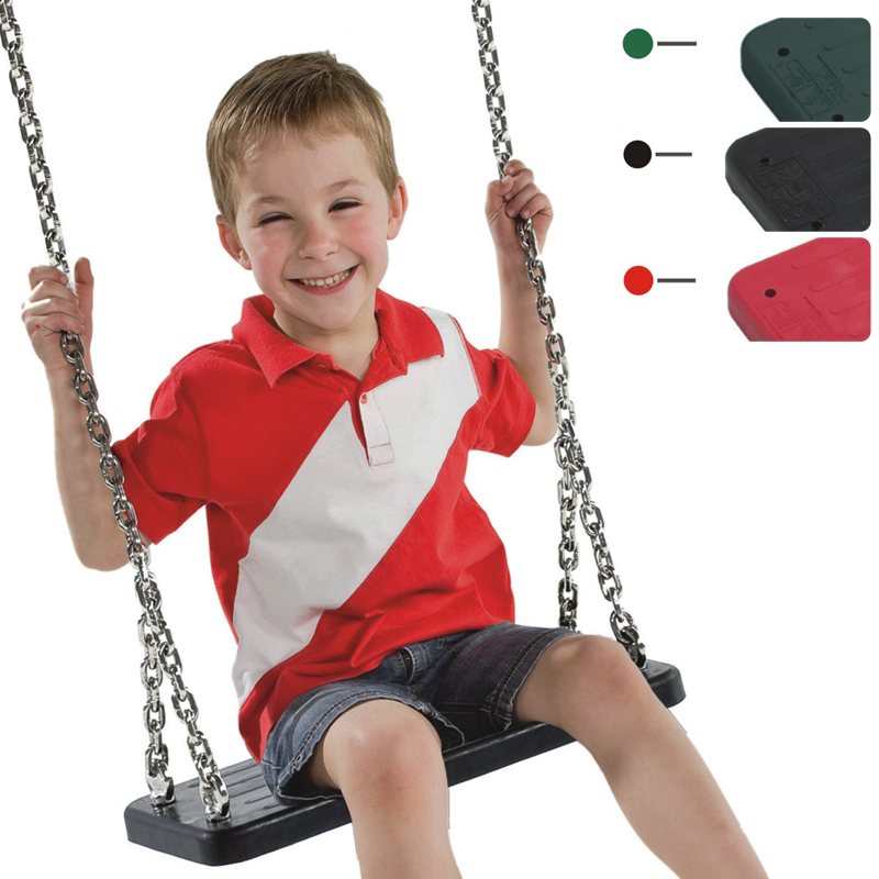 高质量重型橡胶与镀锌/不锈钢链秋千 坚固安全儿童游乐设施橡胶板