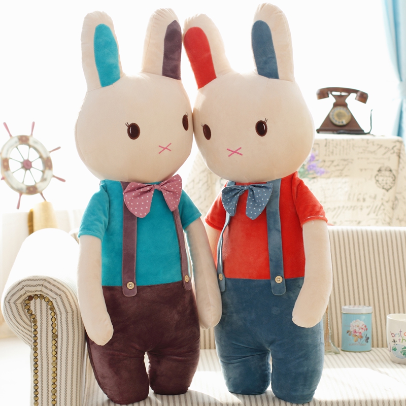 背带米菲兔子毛绒玩具兔兔公仔玩偶布娃娃抱枕头儿童女孩生日礼物