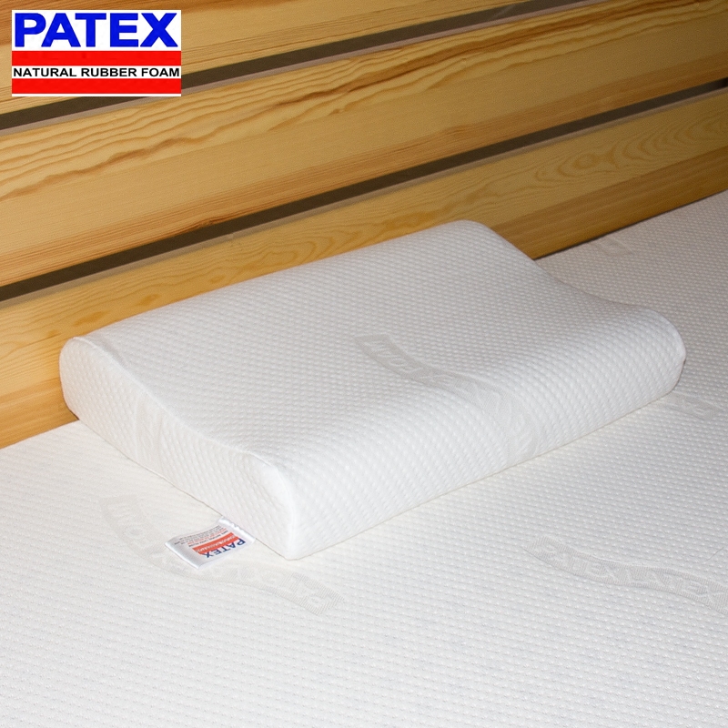 PATEX泰国乳胶枕头 纯天然乳胶颈椎枕 防螨成人护颈枕 原装老人枕