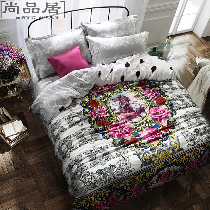 韩版冬季卡通磨毛四件套加厚 欧式家居床上用品全棉 床单被罩