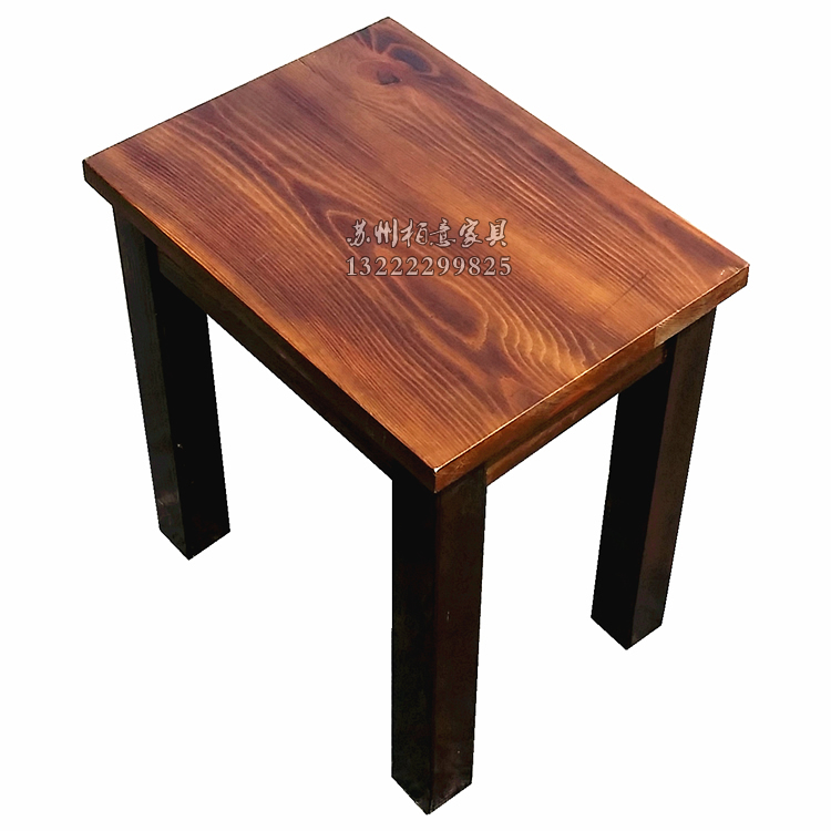 实木餐凳 长板凳 饭店桌凳 矮板凳 碳化木坐凳 户外板凳子 小凳子