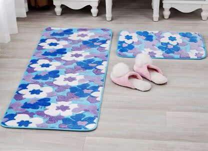 HZ珊瑚绒地毯地垫、卧室、门厅、客厅、床边踩脚防滑地毯地垫
