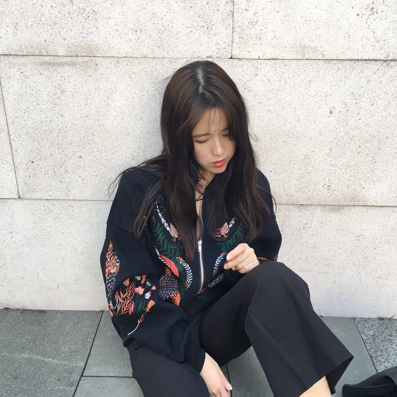 2016秋季韩版新款宽松包边长袖刺绣棒球服开衫复合卫衣