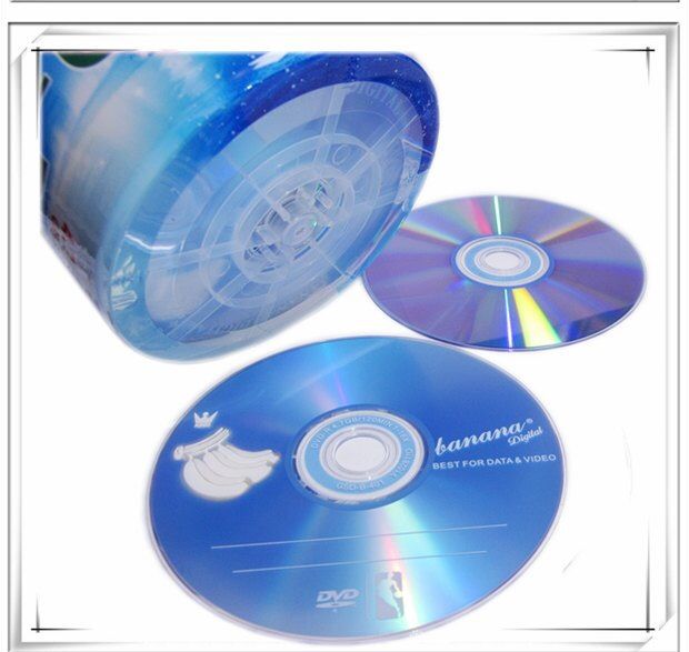 香蕉DVD光盘dvd-r刻录光盘光碟dvd+r刻录盘空白光盘 50片包邮4.7G