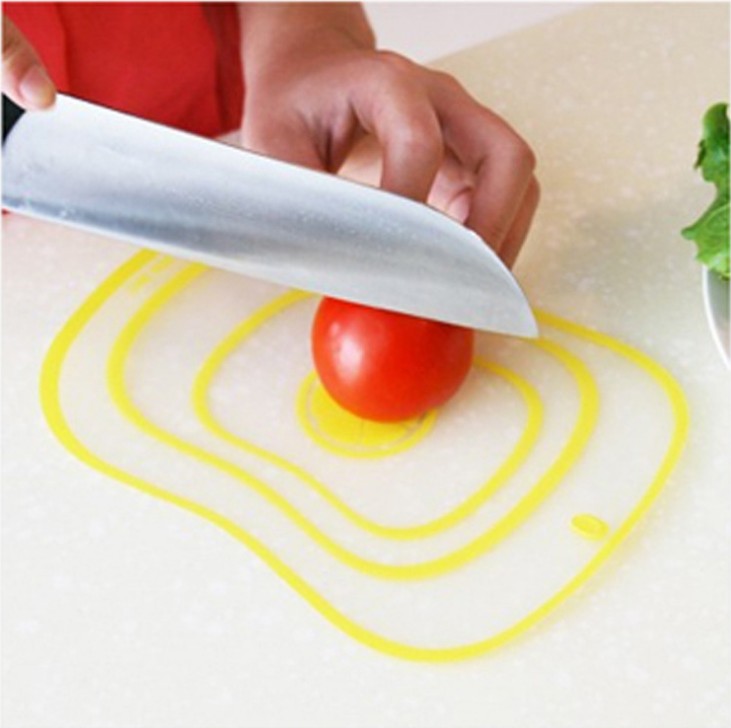 乐波磨砂分类切菜板 切水果板 薄片透明菜板 韩国砧板 单个