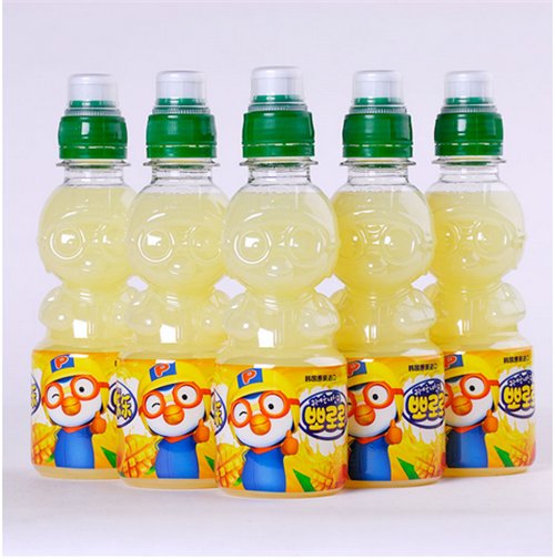 韩国进口饮料啵乐乐芒果果味/热带水果果味饮料215ML