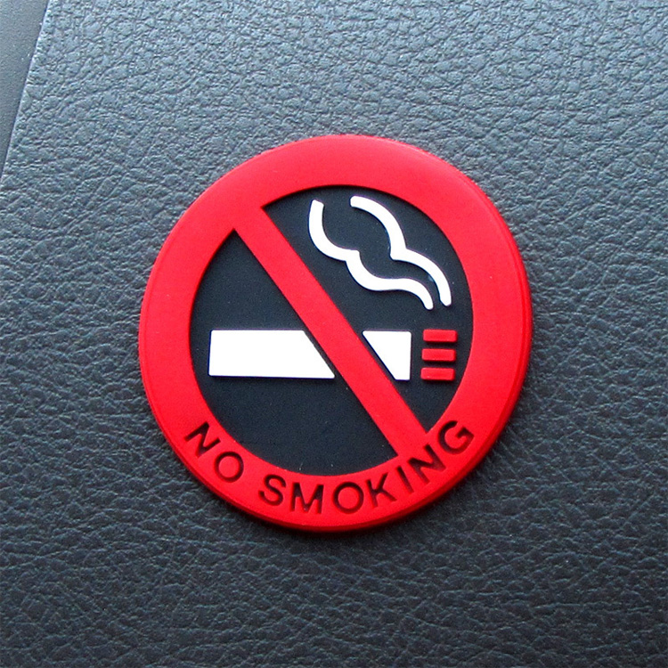 汽车用品 禁烟车贴标识 车内禁止吸烟内饰车贴NO SMOKING标志贴