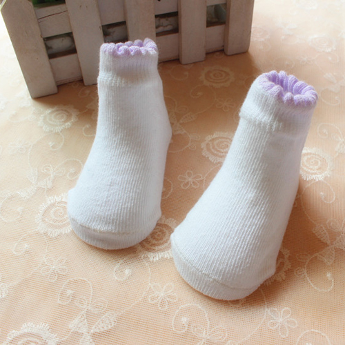 2015新款0-6个月全棉纯棉新生儿袜子松口宝宝袜可爱舒适婴幼儿袜