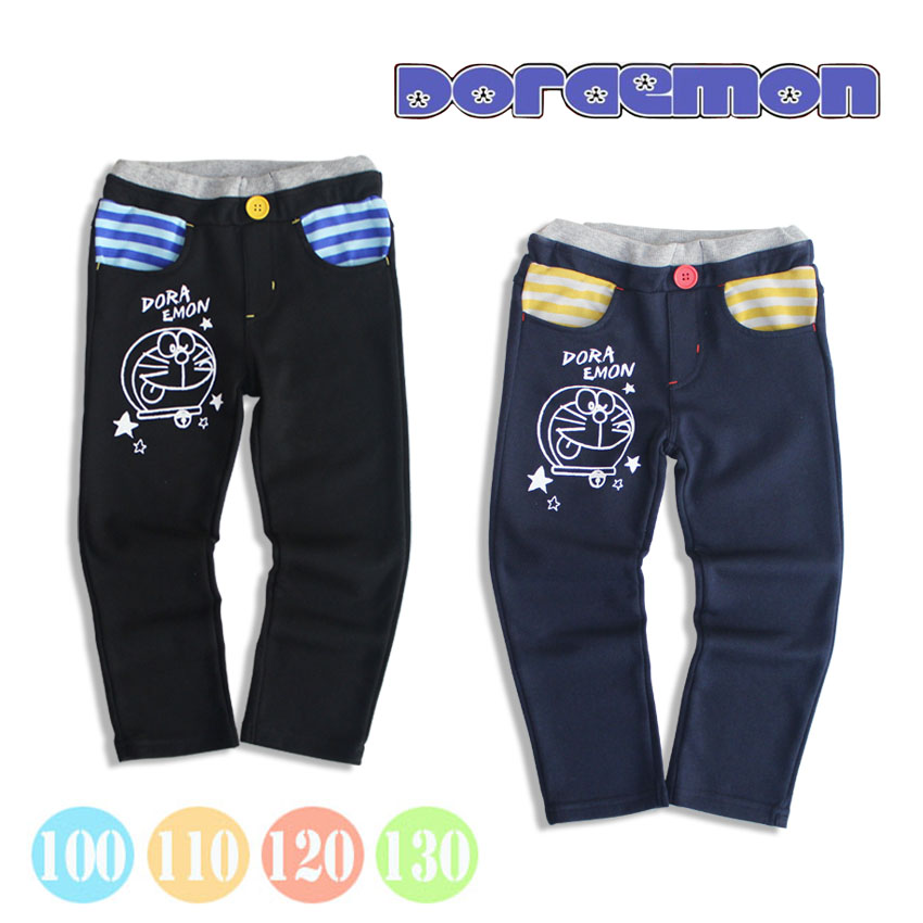 2016春款出口日本Doraemon哆啦A梦机器猫图案长裤/儿童童裤 可批