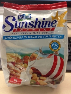 Nestle Sunshine 雀巢阳光学生、成人全脂奶粉750g 澳洲 2包包邮