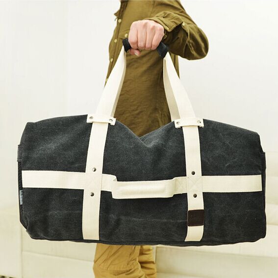 大号帆布包男士大容量单肩包手提行李包斜挎包加大手拎户外旅行包