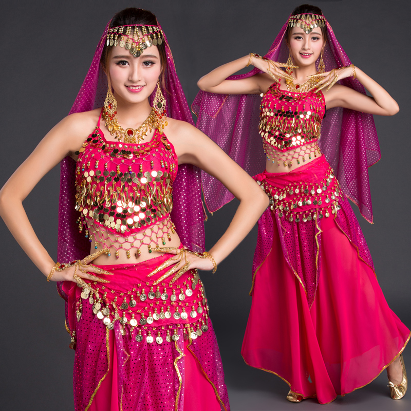 舞品会 肚皮舞演出服女印度舞表演服套装埃及舞蹈演出舞台装裙子