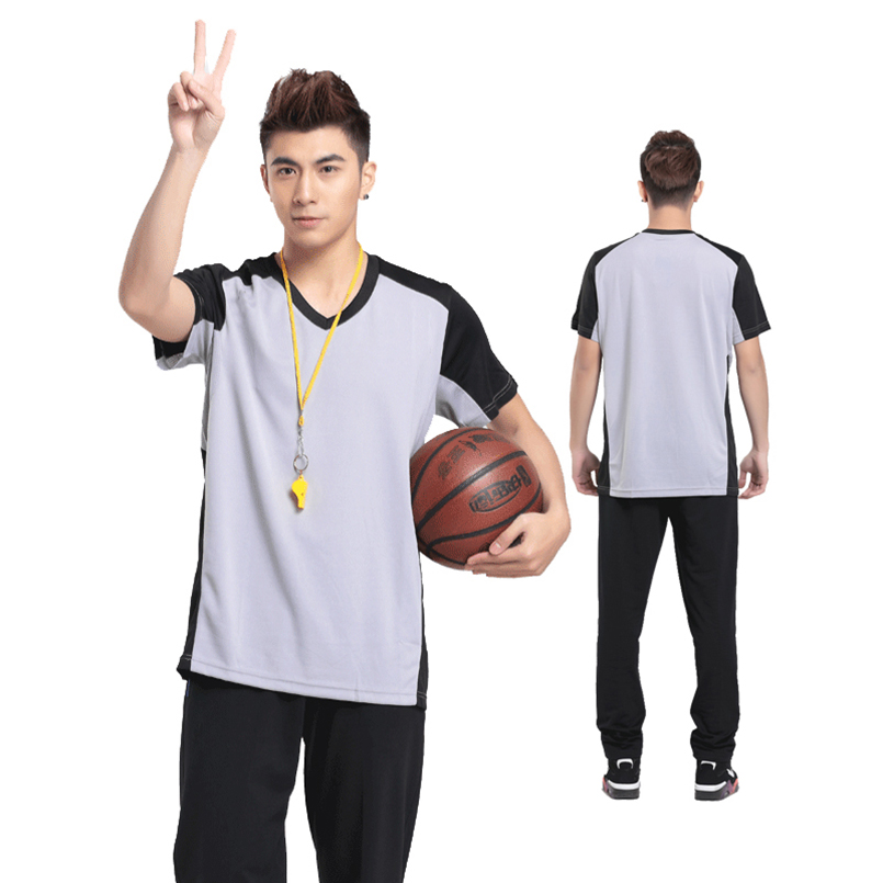 专业正品篮球裁判服装短袖上衣 裁判员装备吸汗透气可印号印字男