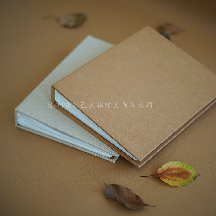 6寸插袋相册简单方便  素色麻布牛皮纸韩国影集 可容纳120张6寸