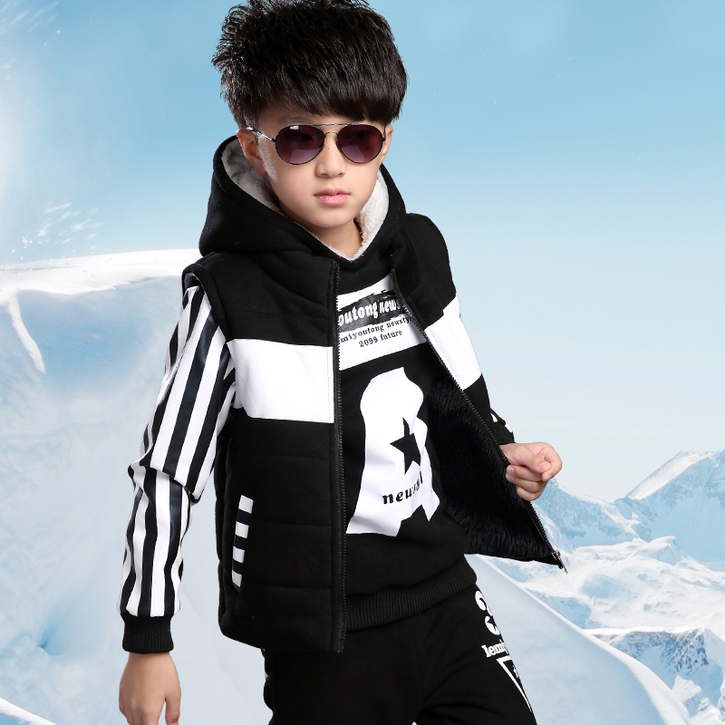 7到12岁8至14男童装13秋冬季韩版套装15大童11小男孩10运动三件套