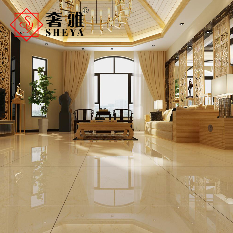 奢雅瓷砖 全抛釉地板砖 欧式客厅卧室地砖 防滑玻化砖800x800