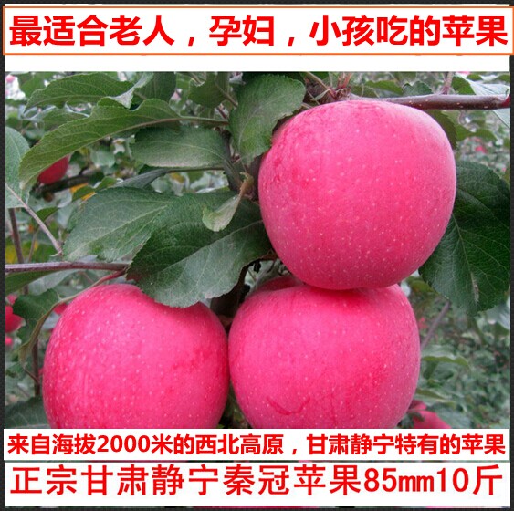 粉苹果宝宝老人吃面苹果静宁苹果胜蛇果花牛苹果红苹果10斤包邮
