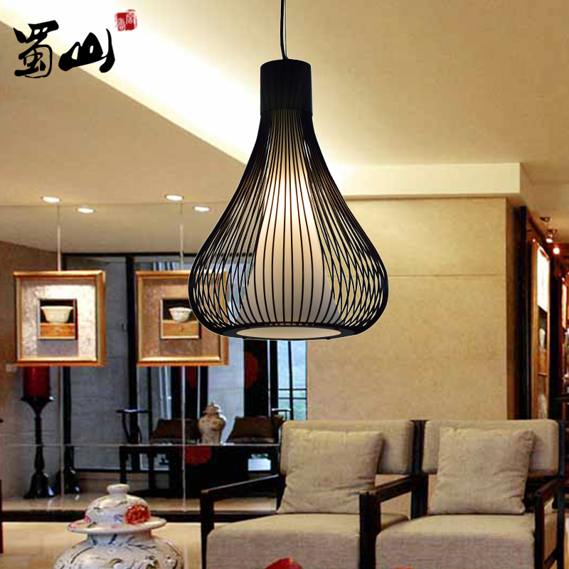 中西餐厅专用吊灯/花瓶形铁艺玻璃吊灯/咖啡厅火锅店吊灯特色灯具