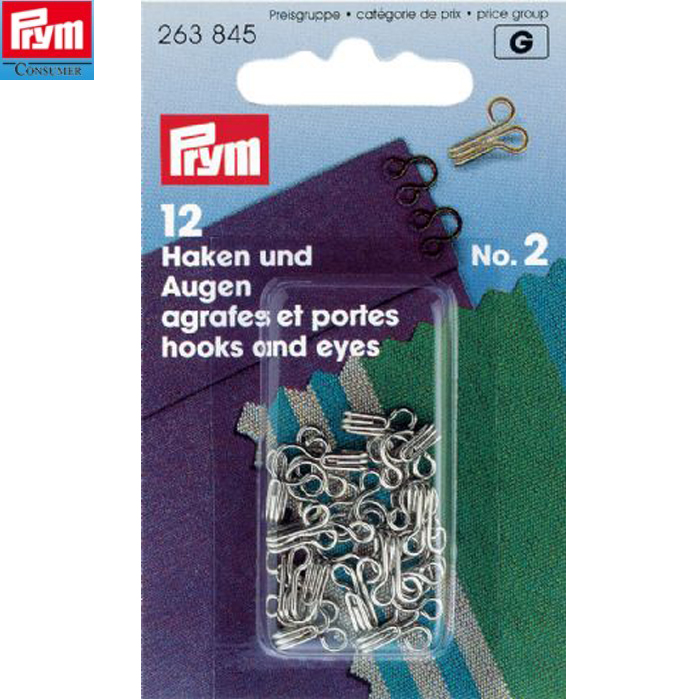 德国进口铜质金属领钩对扣搭扣风纪钩缝纫辅料工具Prym263845正品