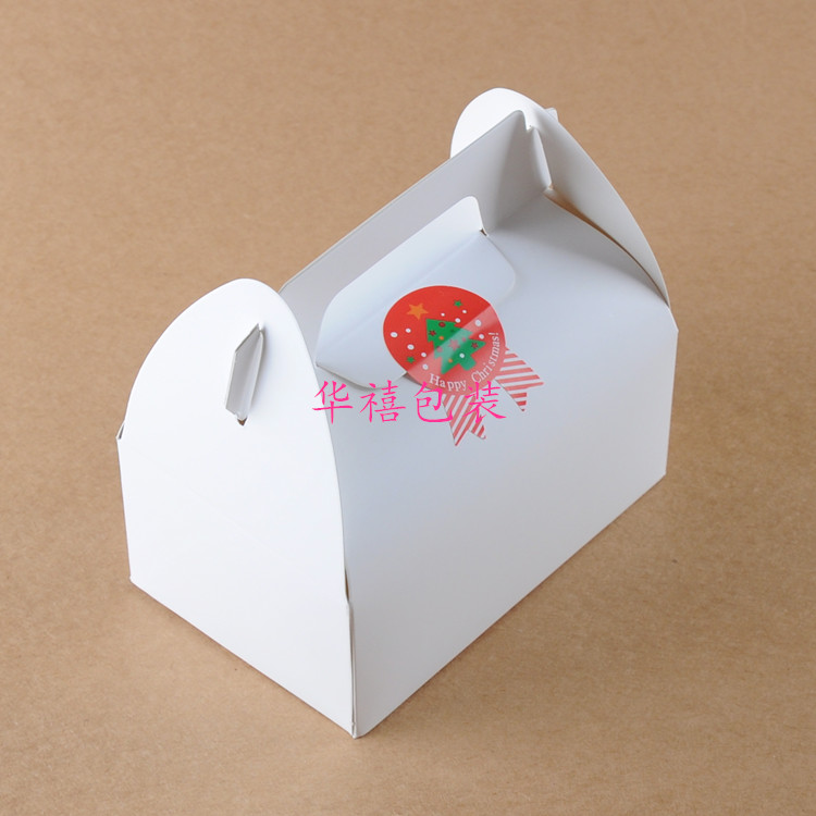韩国烘焙包装盒批发白色手提西点盒咖啡厅甜品蛋糕盒慕斯盒饼干盒